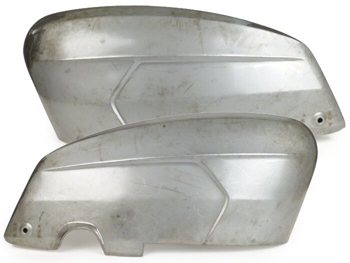 Juego tapas laterales -LAMBRETTA- SX 200 (hasta 08.1968) - metal