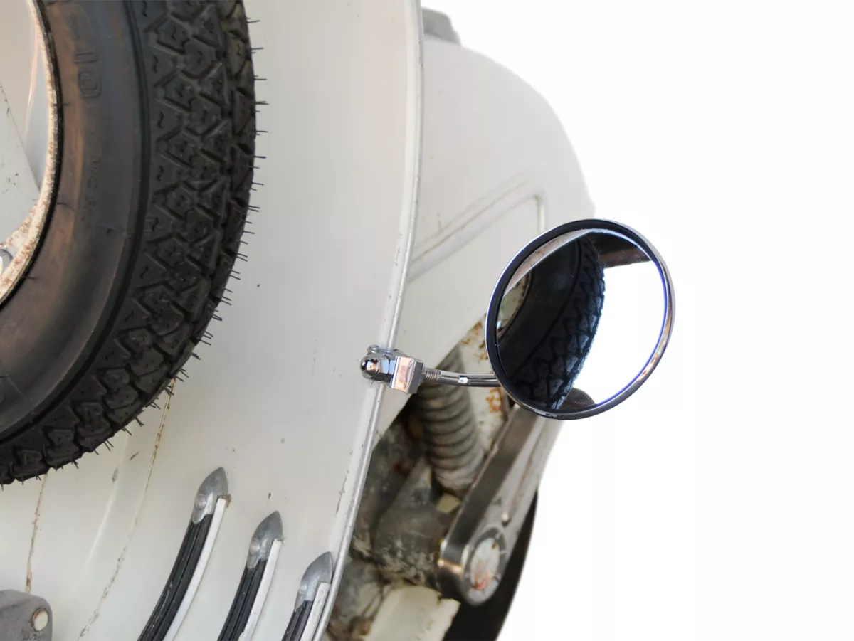 Mirror -SKY Clip on- Chrome universal - round Ø=105mm