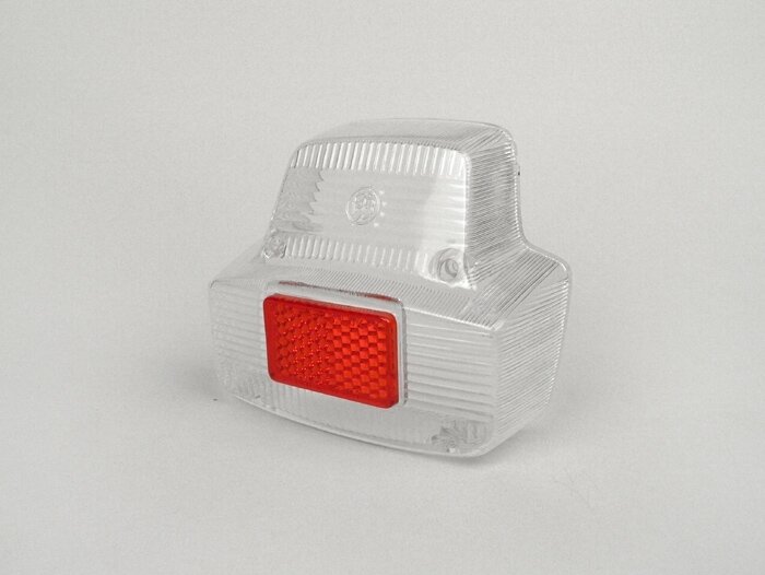Achterlichtglas -VESPA- Vespa Antiek groot - Vespa Super (VNC1T, VBC1T), GT125 (VNL2T), Sprint (VLB1T vanaf 025479), SS180 (VSC1T vanaf 0018001) / Wit