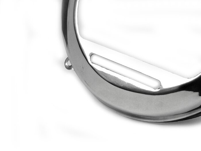 Flywheel cover -SPAQ- Vespa Sprint150 (VLB1T), GT125 (VNL2T), GTR125 (VNL2T), VNA, VBA,VBB, GL, T4, Super (VNC/VBC) - stainless steel