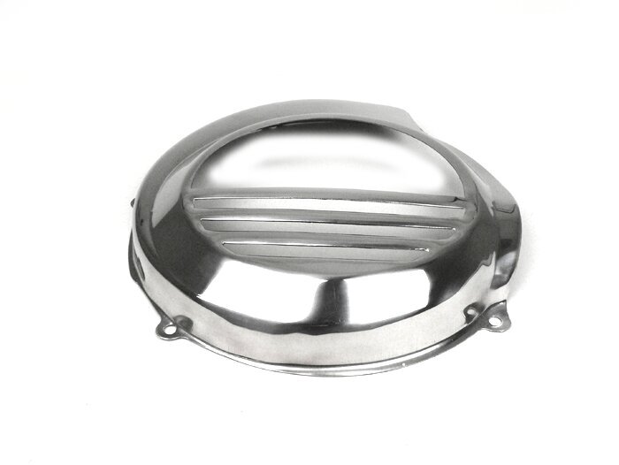 Cache turbine -SPAQ- Vespa PX80, PX125, PX150, PX200 - inox - modèles qui ne sont équipés que d’un pédale de kick