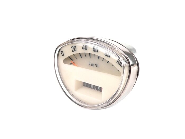 Compteur -QUALITÉ OEM- Vespa SS90 - 100km/h (cadran blanc, chiffres bleus)