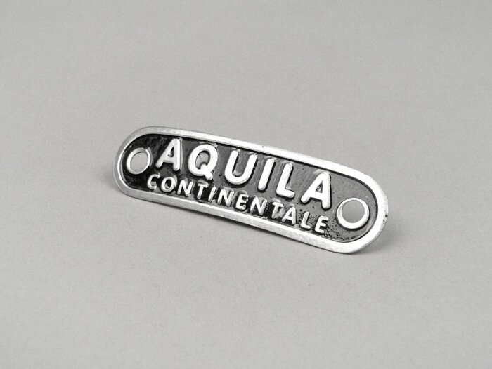 Rotulación de la banqueta del asiento - CALIDAD OEM Aquila Continentale- Vespa, Lambretta - Negro