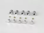Set nipel penjepit (set nipel sekrup) -PIAGGIO Vespa Ø = 6.8x8mm- semua model (digunakan untuk kabel kopling/pemindah gigi) - 5 buah
