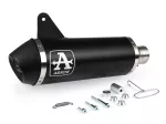 Bakre ljuddämpare- ARROW Urban- Mörk aluminium- Vespa GTS Super HPE 300 (Euro 5, ZAPMD3100, ZAPMD3101, ZAPMD3101, ZAPMD3103, ZAPMD3104) - Vespa GTV 300ie Keyless HPE ABS (2023, ZAPMD3108)
