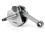 Cigüeñal -J&G 2% especial por BGM Pro (válvula rotativa) 60mm carrera, 125mm biela, bulón=Ø16mm- Vespa PX80-150 - para adaptar un cilindro PX200 mediante una placa adaptadora