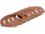 Clutch friction plate set -BGM PRO Superstrong Racing Red- Lambretta LI, LIS, SX, TV (series 2-3), DL, GP - 6 plates