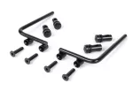 Houder voor windscherm -MOTO NOSTRA, b=340mm, h=105mm- Vespa PX80, PX125, PX150, PX200, LML 125/150 Star/Stella - zwart