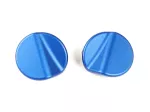 Pair of covers for mirror hole -QUELLAGIO, matt blue (297/A (D03))- Vespa GTS 125 (ZAPMA3700, ZAPMD3200, ZAPMD3201, ZAPMA3100, ZAPMA3200), Vespa GTS 150 (ZAPMA3200, ZAPMA3100), Vespa GTS 300 (ZAPMA3300), Vespa GTS HPE 300 (ZAPMA3600, ZAPMD310), Vespa GTS
