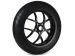 Komplett hjul -BGM PRO SPORT 13 tum- DUNLOP ScootSmart 120/70-13 - Vespa GTS, GTS Super, GTV, Sei Giorni, GT 60, GT, GT L 125-310cc - svart matt