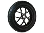 Komplett bakhjul -BGM PRO SPORT 13 tum- DUNLOP ScootSmart 2 130/70-13 - Vespa GTS, GTS Super, GTV, Sei Giorni, GT 60, GT, GT L 125-310cc - svart matt