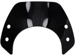 Flyscreen without  bracket -MOTO NOSTRA, w=293mm, h=101mm- Vespa GTS, GTS Super, GTS 125-300cc Keyless (2023-) - black