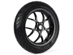 Komplett hjul -BGM PRO SPORT 13 tum- PIRELLI- Diablo Rosso - 120/70-13 - Vespa GTS, GTS Super, GTV, Sei Giorni, GT 60, GT, GT L 125-310cc - svart glansig