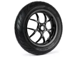 Komplett hjul -BGM PRO SPORT 13 tum- PIRELLI- Diablo Rosso - 130/70-13 - Vespa GTS, GTS Super, GTV, Sei Giorni, GT 60, GT, GT L 125-310cc - svart glansig