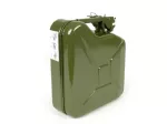 Fuel jerry can 5l -FA ITAlIA, metal - olive green - fits luggage rack Vespa largeframe Sprint, Rally, TS, GT, GTR, PX front (3332494, 3332495)