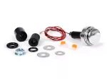 Blinkers -MOTOGADGET styrblinkers- m.blaze disc - polerad aluminium - klarglas - vänster