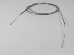 Universal cable -Ø=1,2mm x 2500mm, hose= 2200mm, fitting Ø=3,0mm x 3mm- used as throttle cable - plaited cable PE - grey