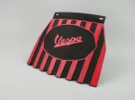 black, red