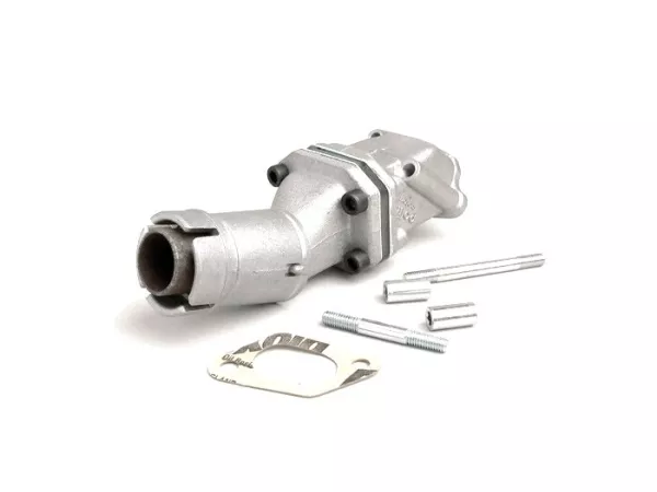 Intake manifold - for reed valve -POLINI 2-stud reed valve- Vespa PK S - Ø=19mm Dellorto SHB