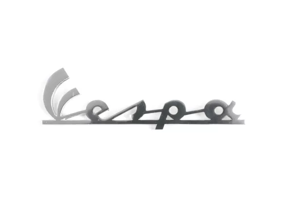 Badge legshield -OEM QUALITY- Vespa - Vespa Rally180 (VSD1T) (since 1968), Rally200 (VSE1T) (till 1975) - pitch of hole 106mm
