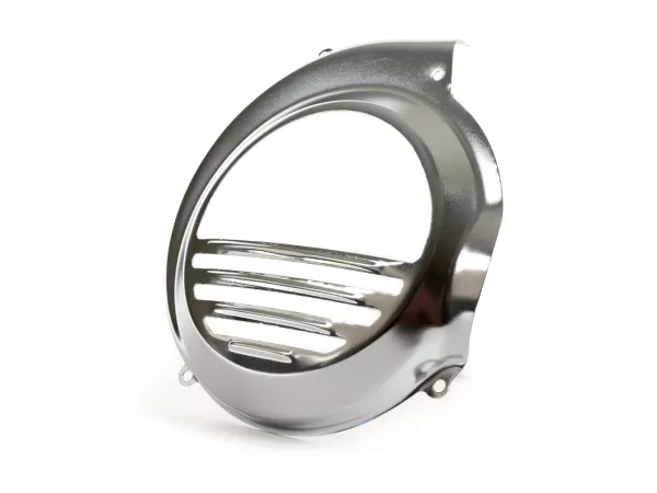 Cubre rueda ventilador -CALIDAD OEM- Vespa PX80, PX125, PX150, PX200 - Modelos sólo arranque a patada - Cromado
