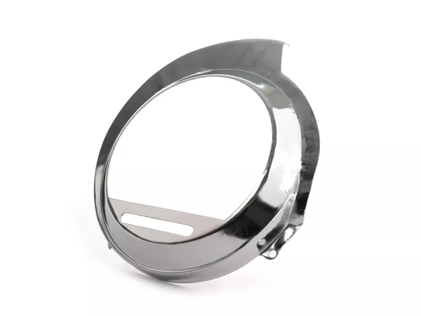 Ventilatorwieldeksel -OEM KWALITEIT- Vespa Sprint150 (VLB1T), GT125 (VNL2T), GTR125 (VNL2T), VNA, VBA,VBB, GL, T4, Super (VNC/VBC) - Chroom