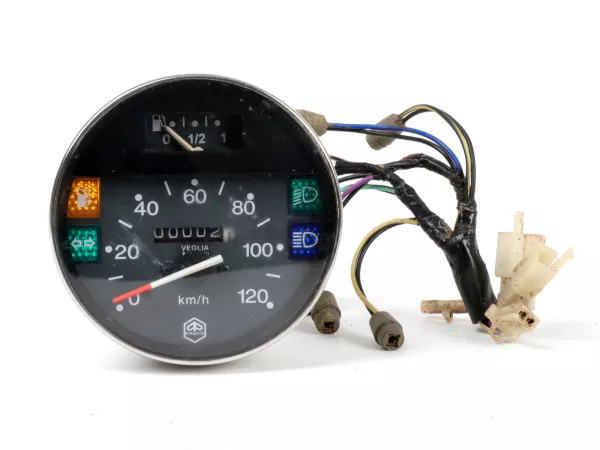 Snelheidsmeter -NOS- -LML- Vespa Ø=105mm - PX Lusso (1985 tot 2000), PK XL1 - 120km/h