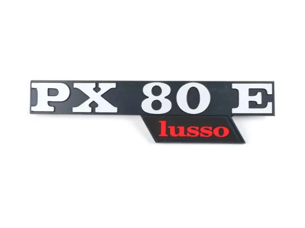 Zijklep belettering -VESPA- PX80 E Lusso- Vespa PX80 (bouwjaar 1984-1997)