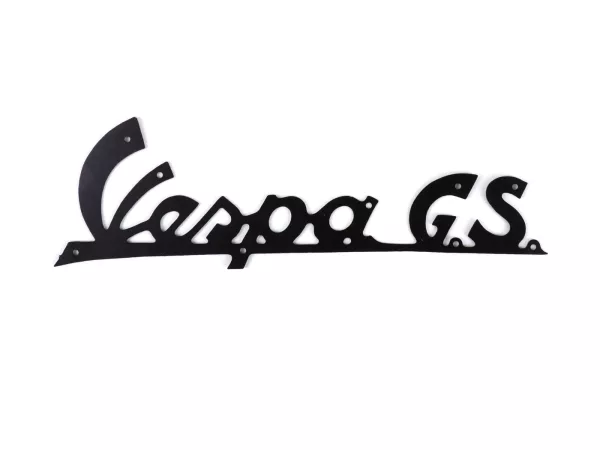 Voetplaat belettering -OEM KWALITEIT- Vespa GS - Vespa GS150 / GS3 (vanaf 1955) - Zwart