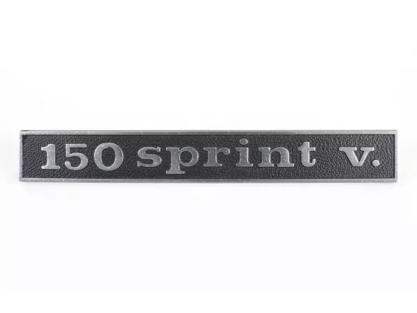 Badge frame rear -OEM QUALITY- Vespa 150 Sprint V. (rectangle) - Vespa Sprint150 Veloce (since 1969)