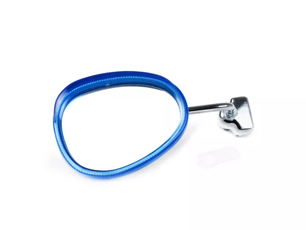 Cermin -BUMM Cermin penjepit pelindung kaki retro - universal, biru putih - kiri