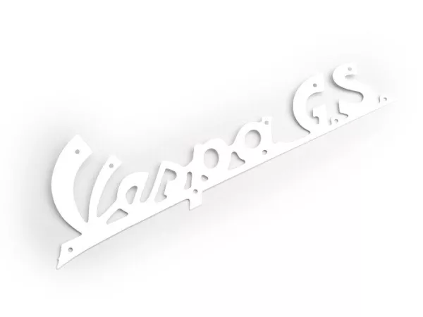 Huruf pada pelat kaki -KUALITAS OEM- Vespa GS - Vespa GS150 / GS3 (dari tahun 1955) - Perak