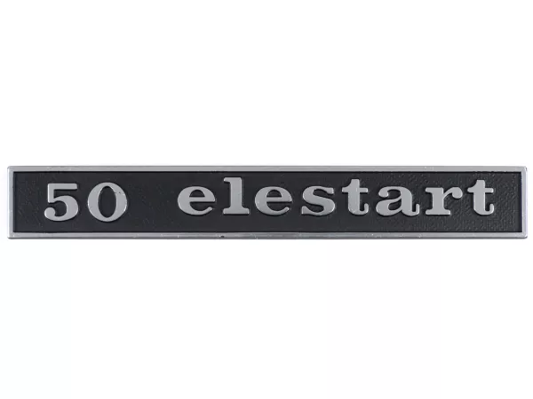 Schriftzug Rahmen hinten -OEM QUALITÄT- Vespa 50 Elestart (Rechteck) - Vespa 50 Elestart (ab Bj. 1969)