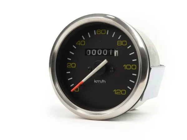 Snelheidsmeter -OEM KWALITEIT- Vespa Ø=85mm - PX oud (tot 1984) - 120km/h - chroom