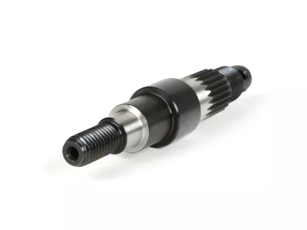 Voorwielas -CIF (doorlopende vertanding voor originele remtrommels vóór 1980)- V50 R (V5A1T vanaf nr. 752189), V50 Special, V50 Special Elestart, SS50, SS90, PV125, ET3