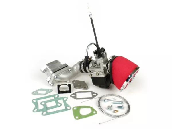 Kit carburador -MALOSSI MK 2 136 cc válvula de láminas, 25mm Dellorto PHBL- Vespa V50, V90, PV125, ET3