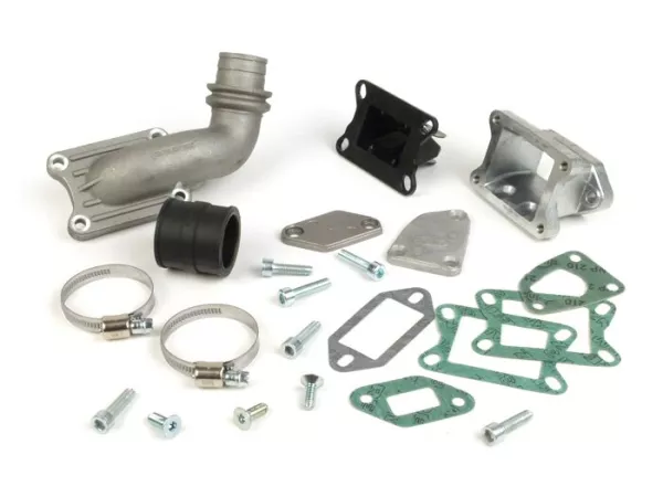 Intake manifold - for reed valve -MALOSSI V2.0 reed valve, direct intake 136cc MK2, MK3, MK4, MHR- Vespa PK S/XL - CS=30mm