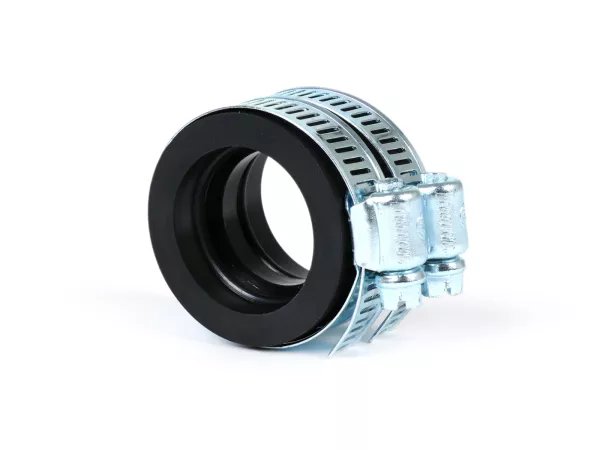 Raccordo in gomma carburatore/ collettore di aspirazione -BGM ORIGINAL- AW=Ø34/34mm (carburatore Ø28-30mm - PHBH, VHSH, PWK28, TMX30, Smartcarb 26-28)