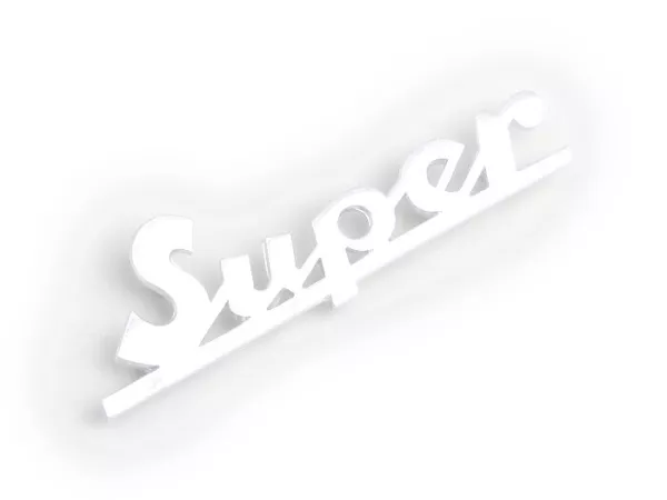 Benplåtsbokstäver -OEM QUALITY- Vespa Super - Vespa Super 125 (från 1965), Vespa Super 150 (från 1965)