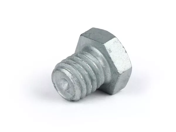 Oil drain plug M8 x 8mm -PIAGGIO Olio- Vespa PX, T5 125cc, Cosa, Rally180/200, Sprint150, TS125, GT125, GTR125, GL150, Super, SS180, GS160 / GS4, VNA, VNB, VBA, VBB, V50, V90, PV125, ET3, PK S, PK XL, Ciao