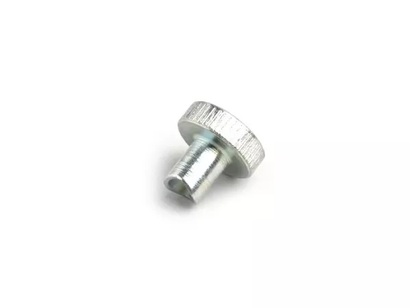 Cavo freno con dado zigrinato -M5 x 0,8- (utilizzato su Vespa PX (1984-1998), T5 125cc, PK - freno a tamburo anteriore)