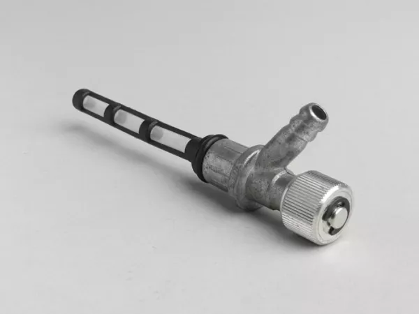 Benzinhahn -OMG Race Ø15mm- manuelle Bedienung als Ersatz für Unterdruckbenzinhahn- Piaggio, Gilera, Vespa, MBK, Peugeot, Yamaha, Kymco