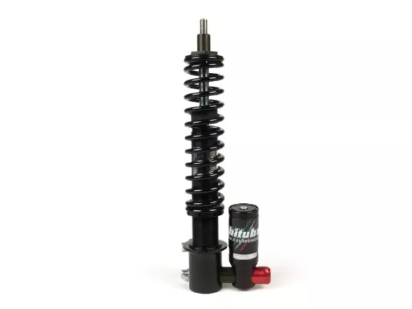 Shock absorber front -BITUBO GEV BlackEdition, 240mm (-2013, 2017-2022)- Vespa GT, GTL, GTS, GTV 125-300 - black