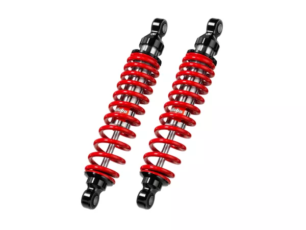 Kit amortisseurs arrières -BITUBO WMB, 340mm- Vespa GT, GTL, GTS, GTV 125-300 - rouge