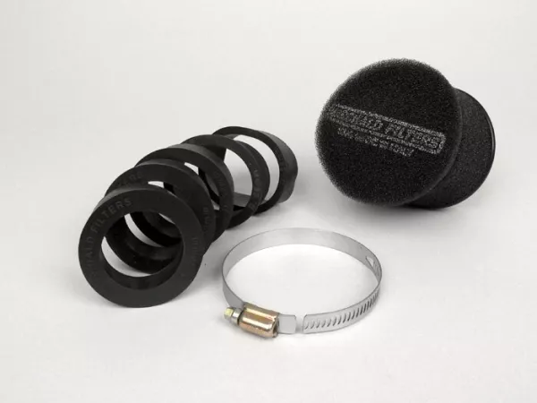Filtro de aire -MARCHALD Power Doble Capa- Ø=100mm x 95mm, ancho de conexión Ø=46-49-52-55-58-62mm - Negro