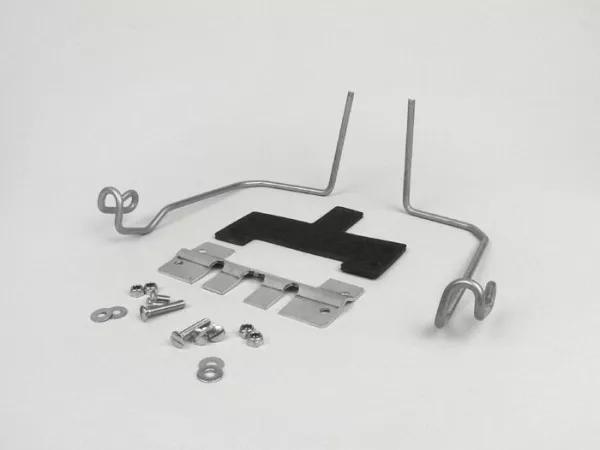 Side panel retainer clip set -MB DEVELOPMENTS- Lambretta LI (series 3, since 09.1967), LIS (since 09.1969), SX (since 09.1968), DL, GP, J50 (since 09.1967), J50 DeLuxe, J50 Special - stainless steel