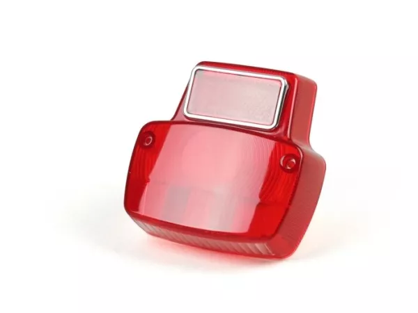 Kaca lampu belakang -BGM ASLI Vespa antik - logam kecil - merah