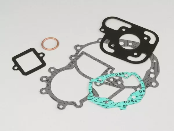 Engine gasket set -OEM QUALITY- Peugeot LC (horizontal, square cylinder)  Jetforce 50 C-Tech, Ludix 50 LC Blaster