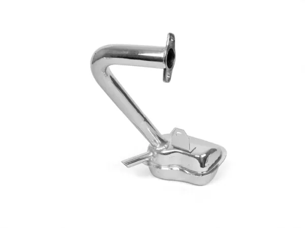 Exhaust -OEM QUALITY- Vespa V50, 50N, 50S, 50L, 50R, 50 Special, V50 Elestart, PV125 - chrome