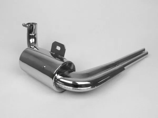 Avgasrör -replika rostfritt stål- Vespa PX80, PX125, PX150, Sprint150 (VLB1T), TS125 (VNL3T), GT125 (VNL2T), GTR125 (VNL2T), GL150 (VLA1T)